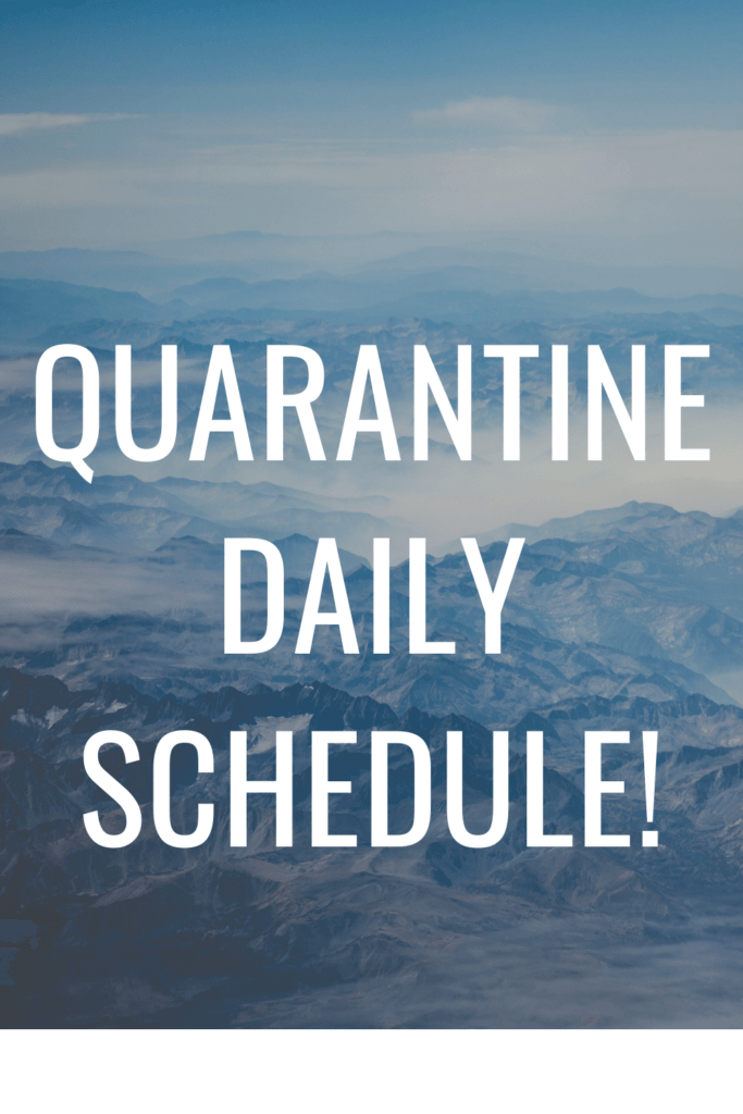 quarantine schedule